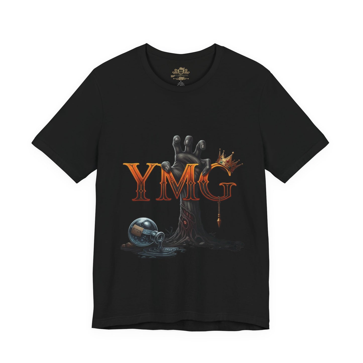 Dark Fantasy Graphic Tee - YMG Design, Unisex Shirt, Casual Wear, Halloween Outfit, Gift for Gamers