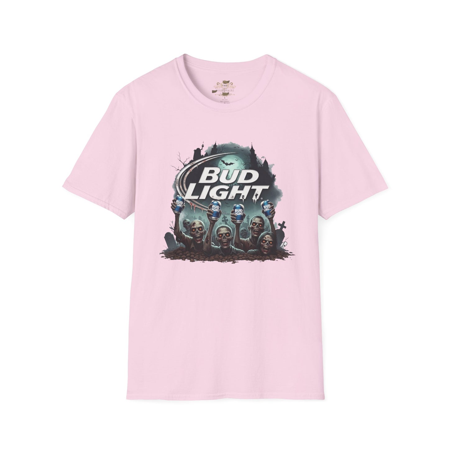 Bud Light Halloween Unisex T-Shirt, Casual Wear, Party Apparel, Gift for Beer Lovers, Halloween Costume