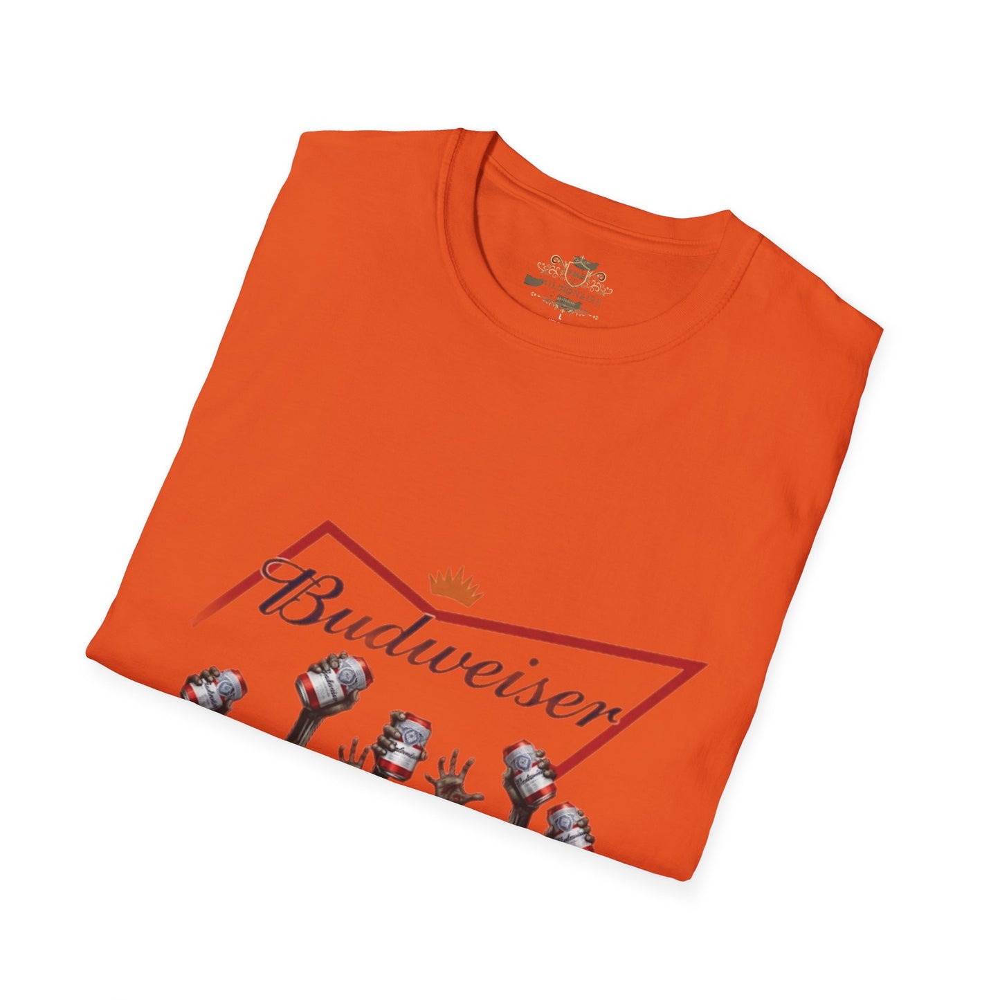 Budweiser Zombie Unisex T-Shirt, Softstyle Tee, Casual Wear, Halloween Party Shirt, Beer Lover Gift, Great for Festivals