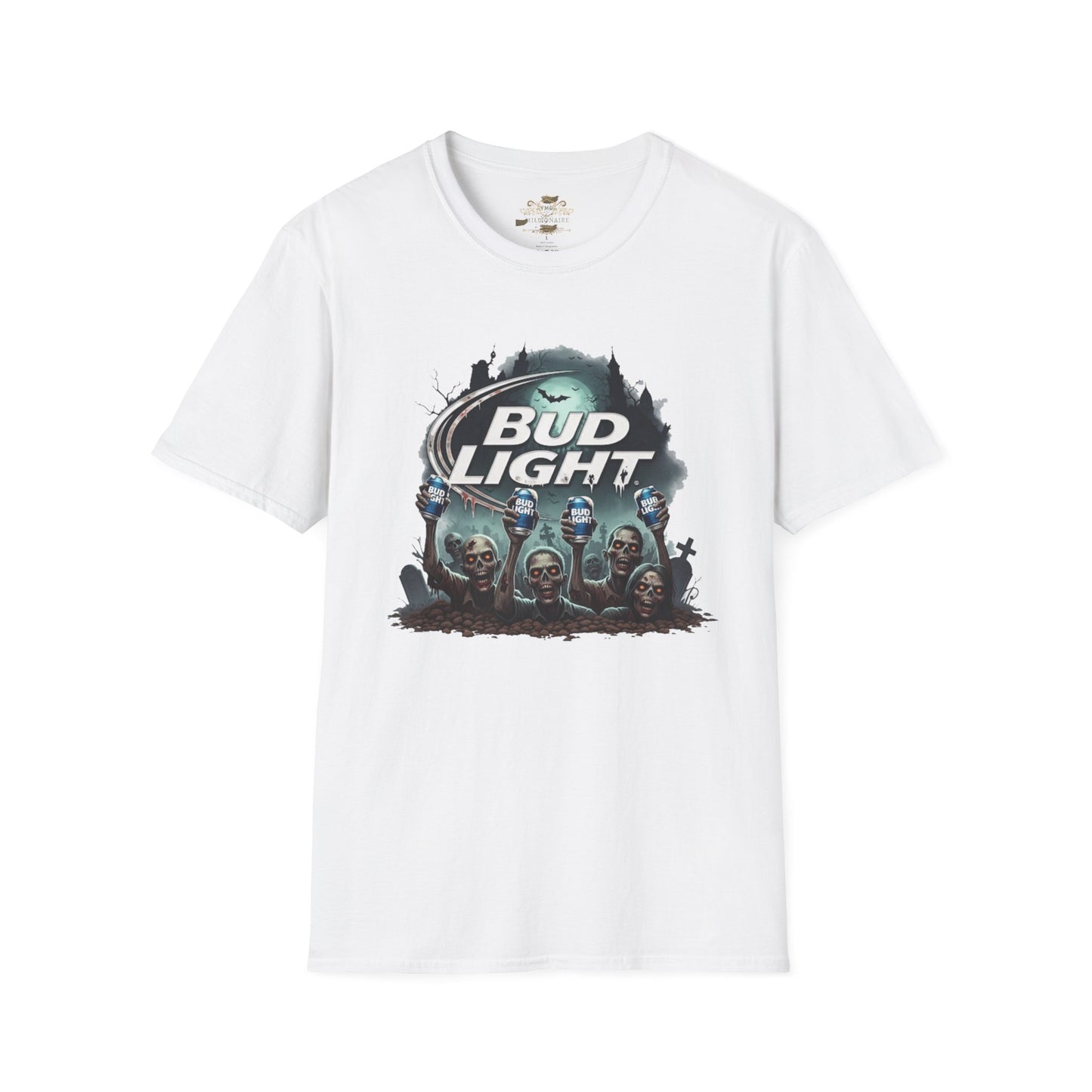 Bud Light Halloween Unisex T-Shirt, Casual Wear, Party Apparel, Gift for Beer Lovers, Halloween Costume