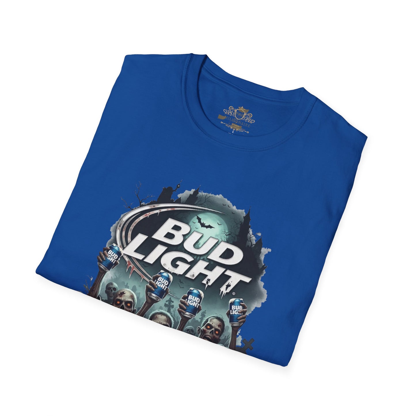 Bud Light Halloween Unisex T-Shirt, Casual Wear, Party Apparel, Gift for Beer Lovers, Halloween Costume