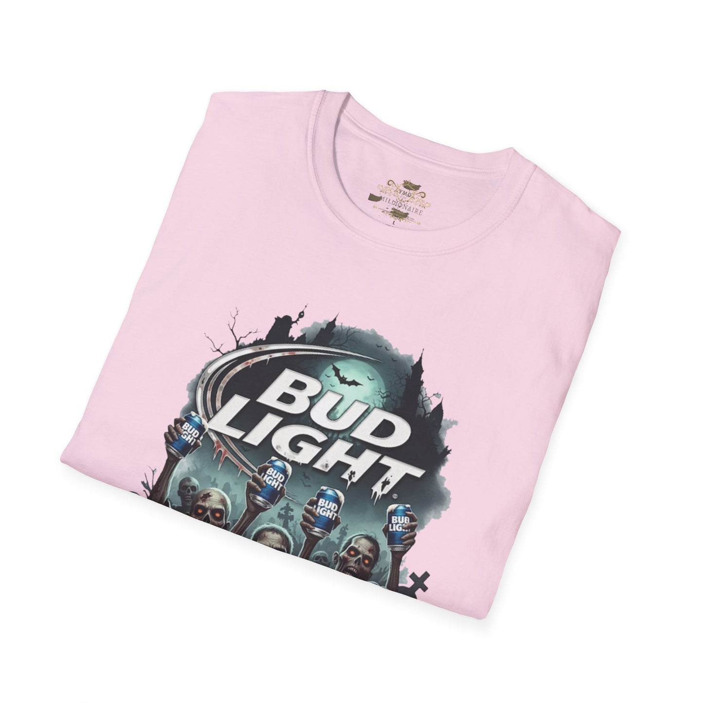 Bud Light Halloween Unisex T-Shirt, Casual Wear, Party Apparel, Gift for Beer Lovers, Halloween Costume