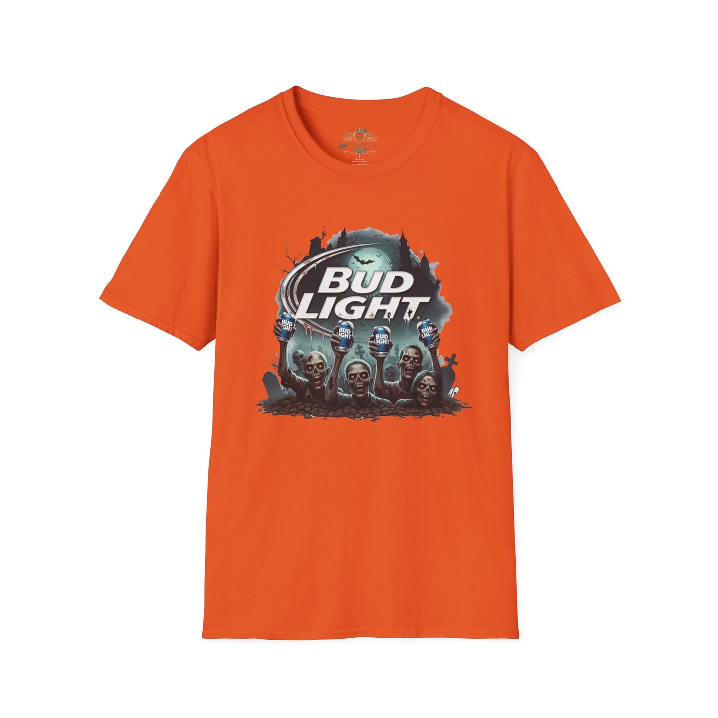 Bud Light Halloween Unisex T-Shirt, Casual Wear, Party Apparel, Gift for Beer Lovers, Halloween Costume